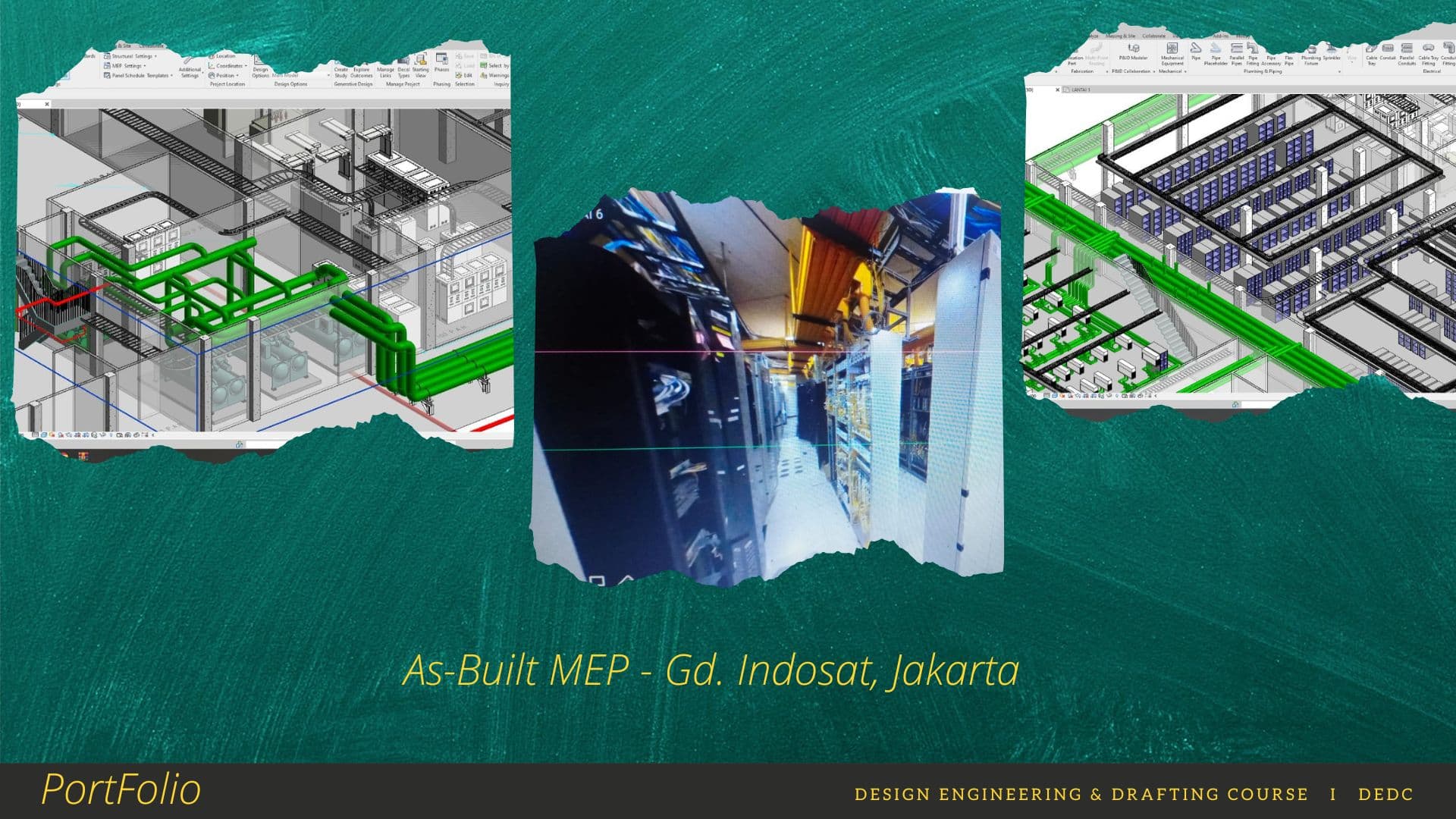 3D BIM MEP Modeling Gedung Indosat Jakarta