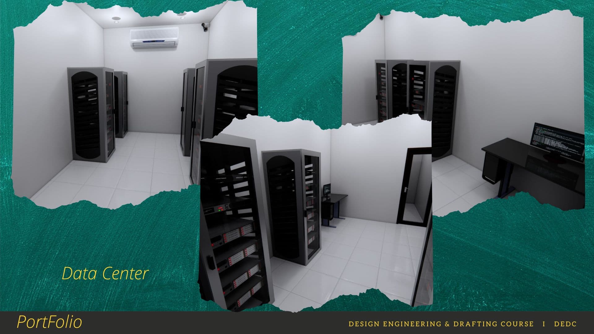 Rendering 3D Ruang Data Center Server