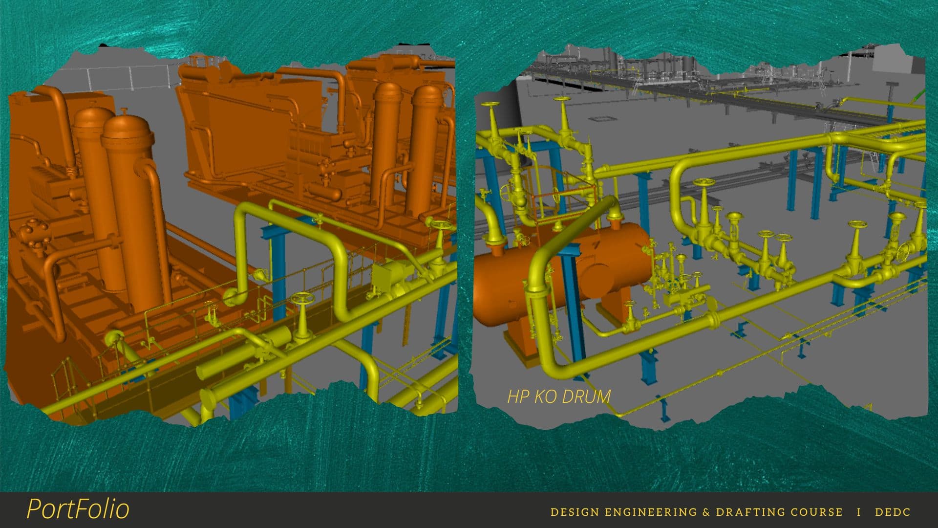 High Pressure Knock Out Drum 3D Model