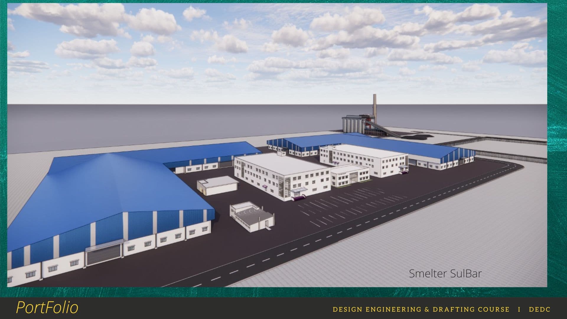 3D Rendering Kompleks Smelter Sulawesi Barat